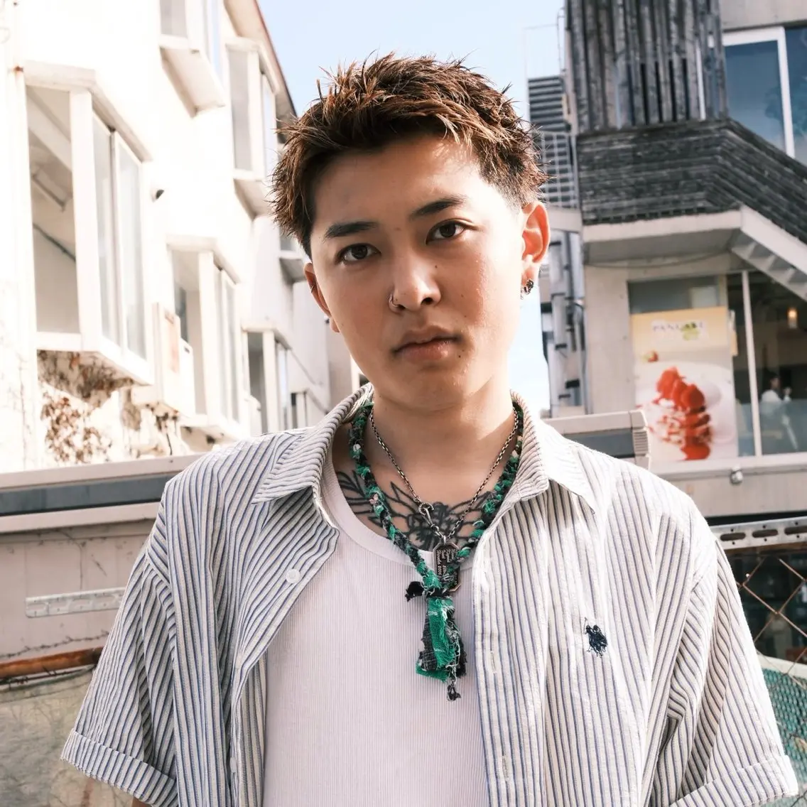 ショート メンズ カット 濱口 ジュニオルのヘアスタイル