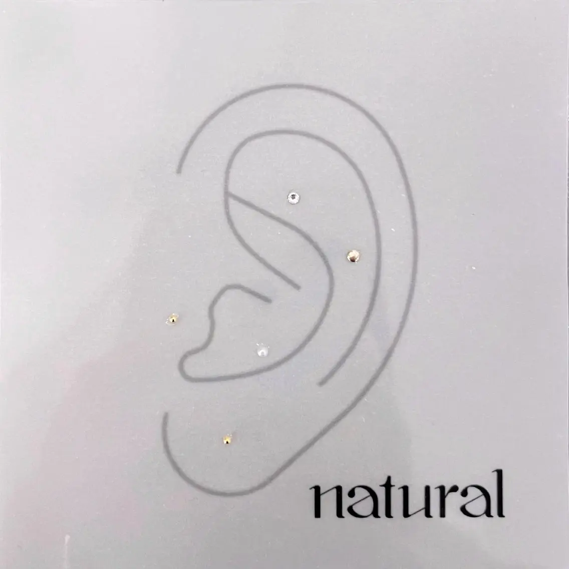 💎耳つぼジュエリー両耳10粒💎 【natural】の写真