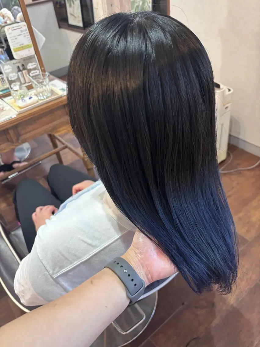 ミディアム カラー ブリーチ グラデーションカラー カット ヘアカラー radiant/泉南 nakamura🌹のヘアスタイル