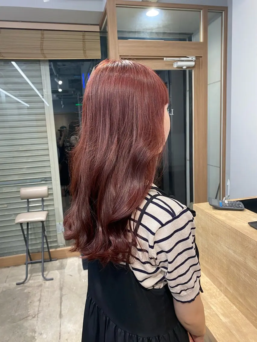 ロング カラー ピンクカラー 🐾Libero🐾 柏　KONOMIのヘアスタイル