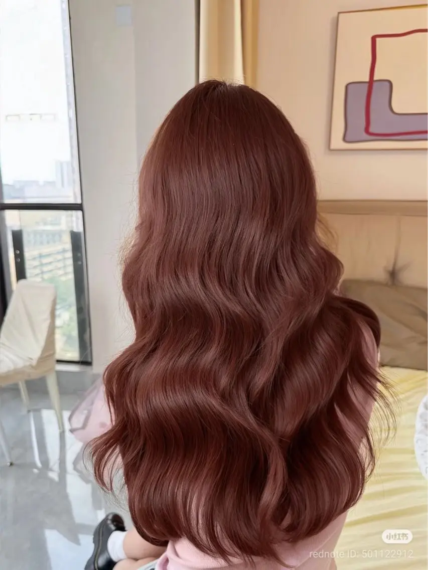 ロング カラー ヘアカラー トリートメント ヘッドスパ 艶髪/韓国スタイル 🤍りんのヘアスタイル