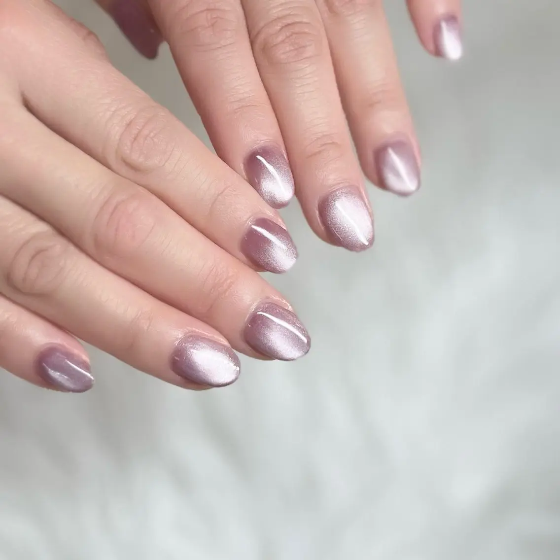 ネイル フレンチネイル ジェルネイル ガラスフレンチ キラキラネイル 韓国ネイル 🩵池袋heart nail🩵のネイルデザイン