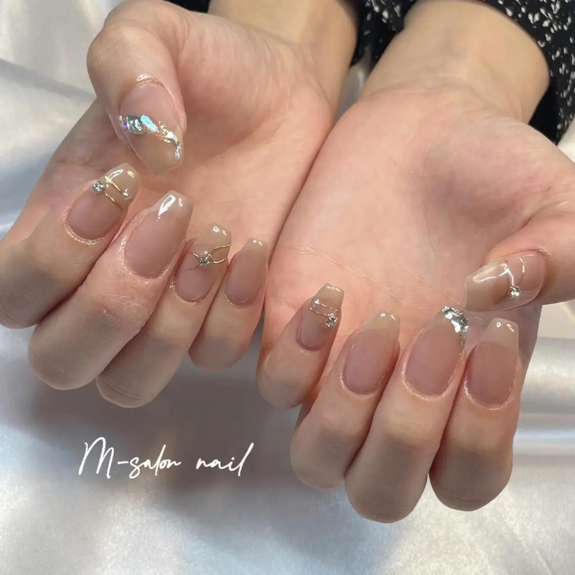 ネイル ハンドネイル 韓国/網紅/パーツ M-salonのネイルデザイン
