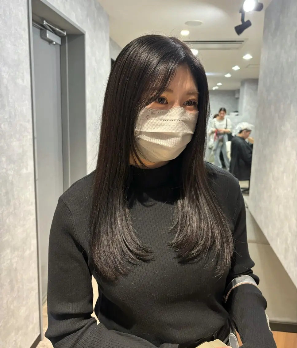 似合わせカット💇🏼♀️+透明感カラー+トリートメント⋆.ೃ࿔*:・☾の写真