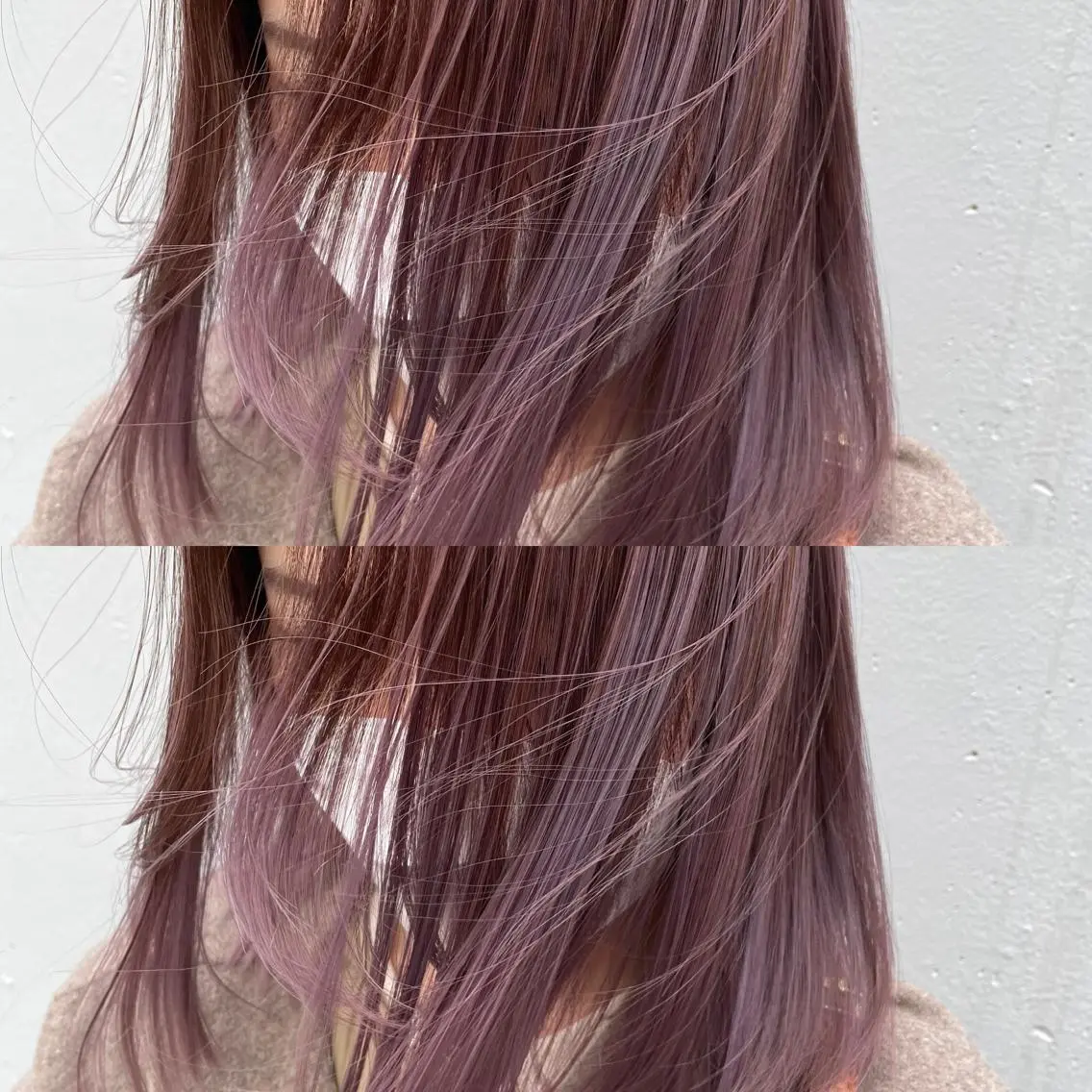 ミディアム カラー グレージュ ラベンダーカラー ラベンダーグレージュ ラベンダーグレー カット ヘアカラー トリートメント ヘアセット 💜ハイトーン💛 マジカルかいちゃんのヘアスタイル