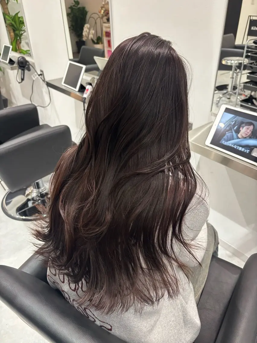 セミロング カラー ベージュカラー ブリーチ ブラウンカラー ケアブリーチ カシス カット ヘアカラー トリートメント 🎀韓国ヘア× 透明感カラー🎀正源のヘアスタイル