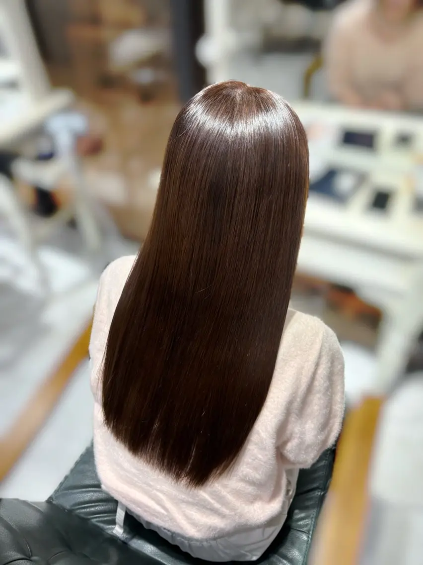 ロング カラー 𝐍𝐚𝐧𝐚{ LEB/神戸三宮のヘアスタイル