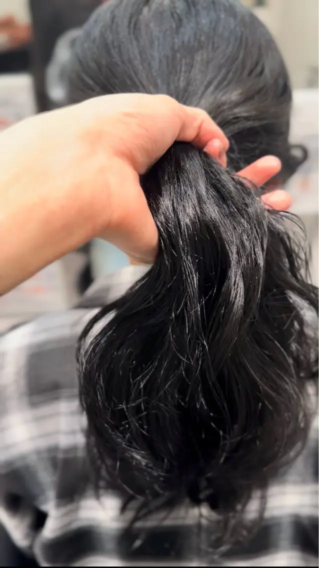 ロング パーマ トリートメント デジタルパーマ カット パーマ デジタルパーマ/江阪 平田七海のヘアスタイル