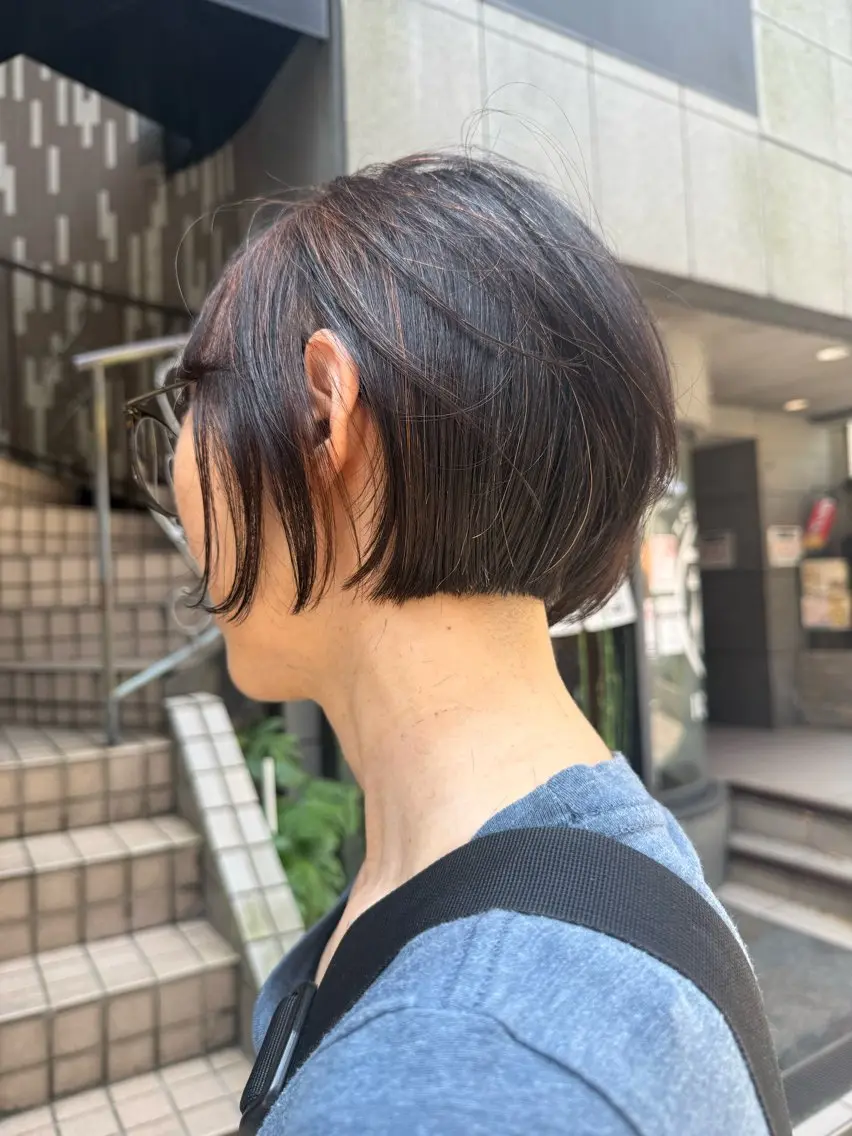 ショート レイヤー/透明感 カラー/yuzu🩶のヘアスタイル