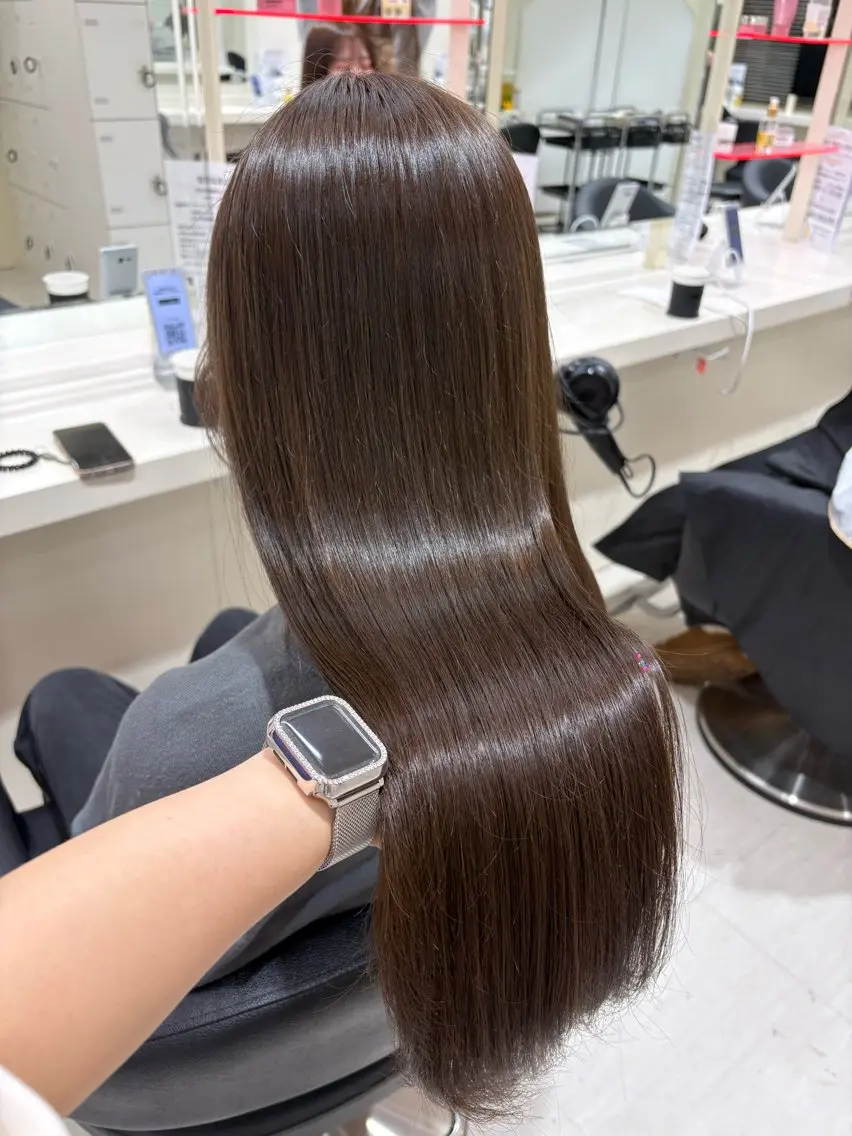 ロング カラー ヘアアレンジ カット ヘアカラー 💟RINNA 艶カラー💟のヘアスタイル