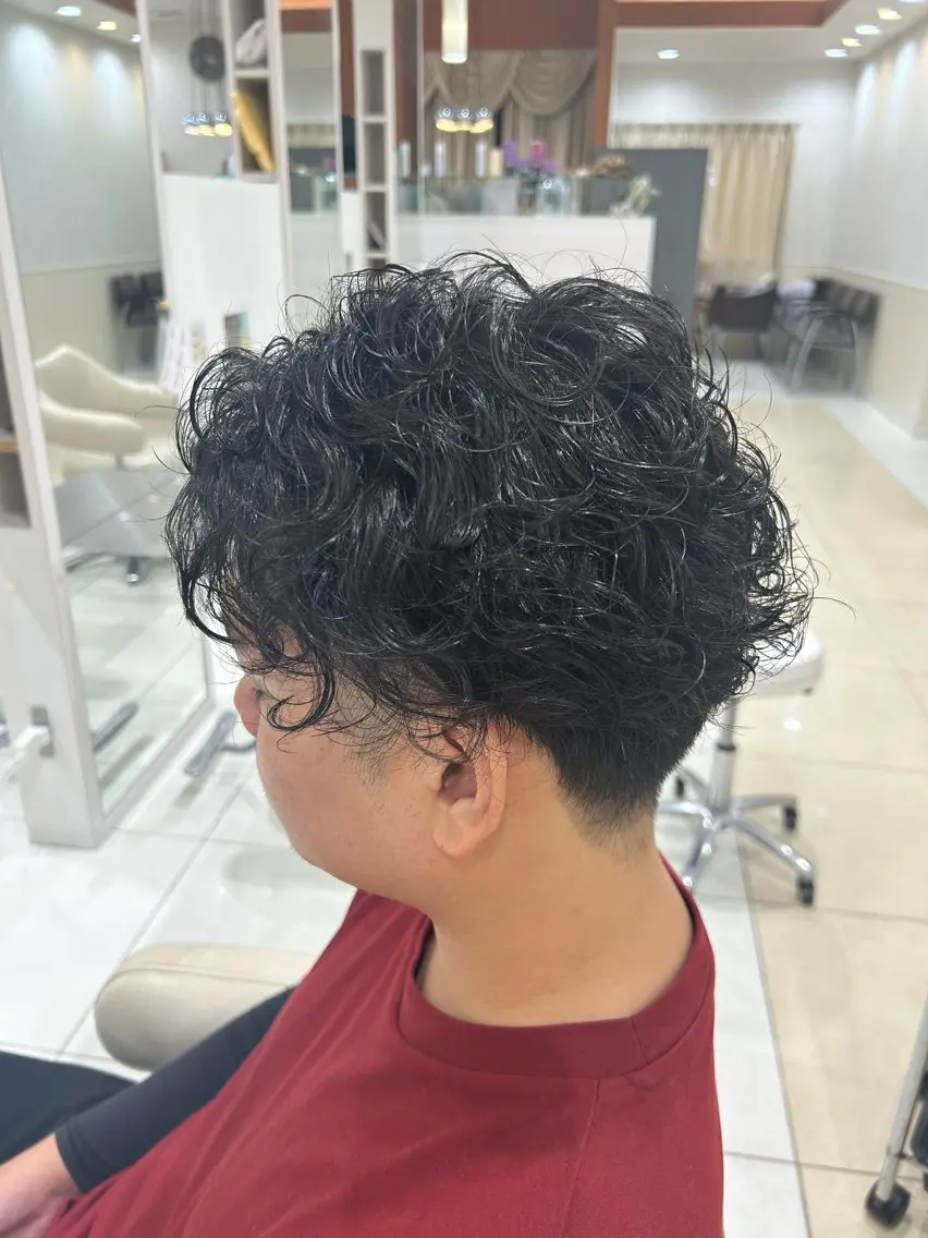 ショート パーマ メンズ カット パーマ 髙木 碧唯のヘアスタイル