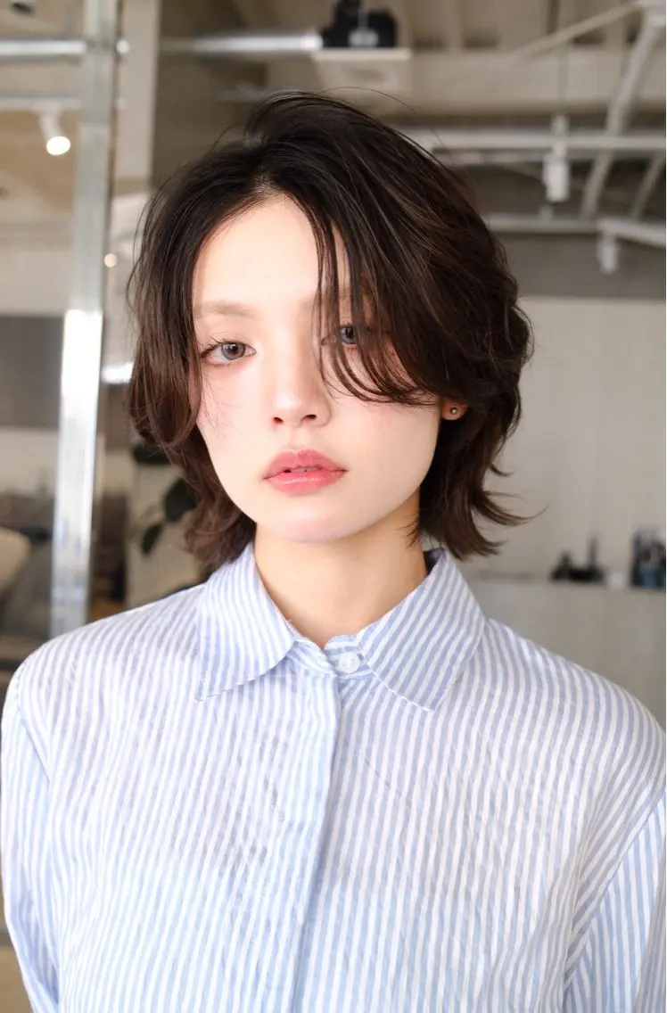 ショート カラー らん カラーモデル募集中のヘアスタイル