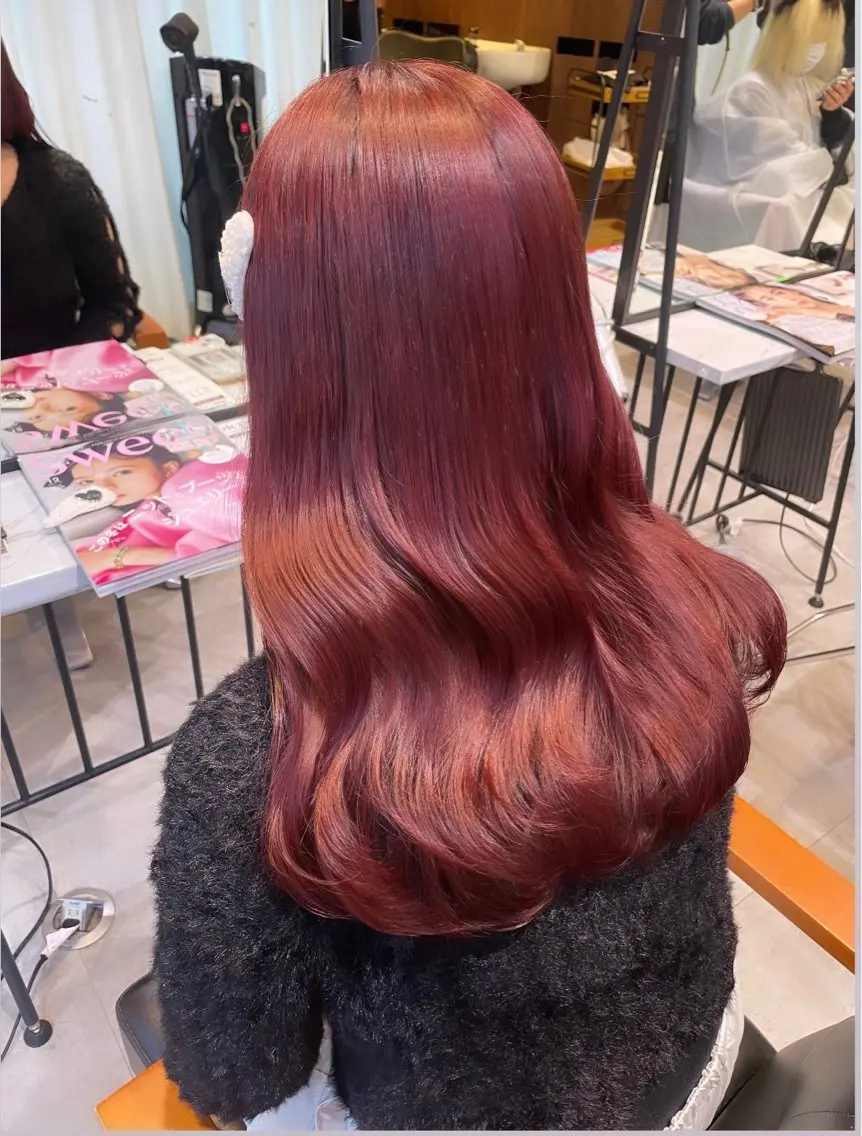 ロング カラー ピンクカラー ‎Lby home 🪽mikuのヘアスタイル