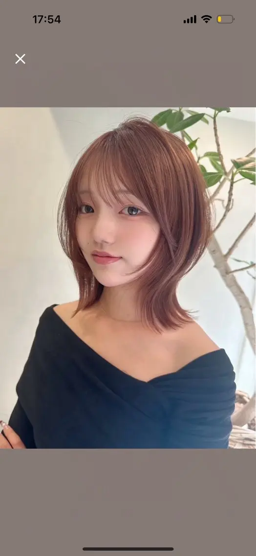 ミディアム ヘアカラー 🎀 レイヤーカット カラー / 錦糸町のヘアスタイル