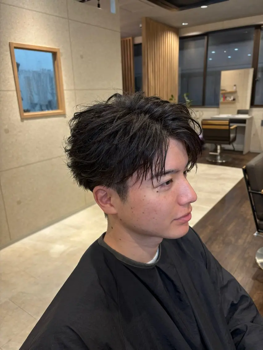 【初回限定】メンズカット＋セット(アイロン可)の写真