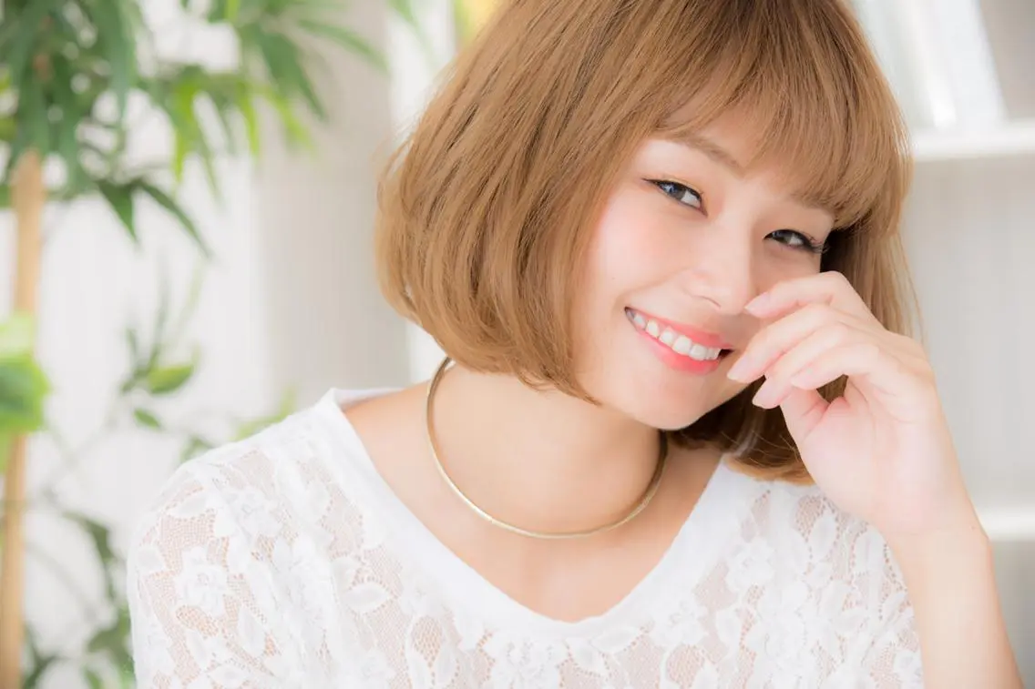 ミディアム カラー パーマ 髙木 みのりのヘアスタイル