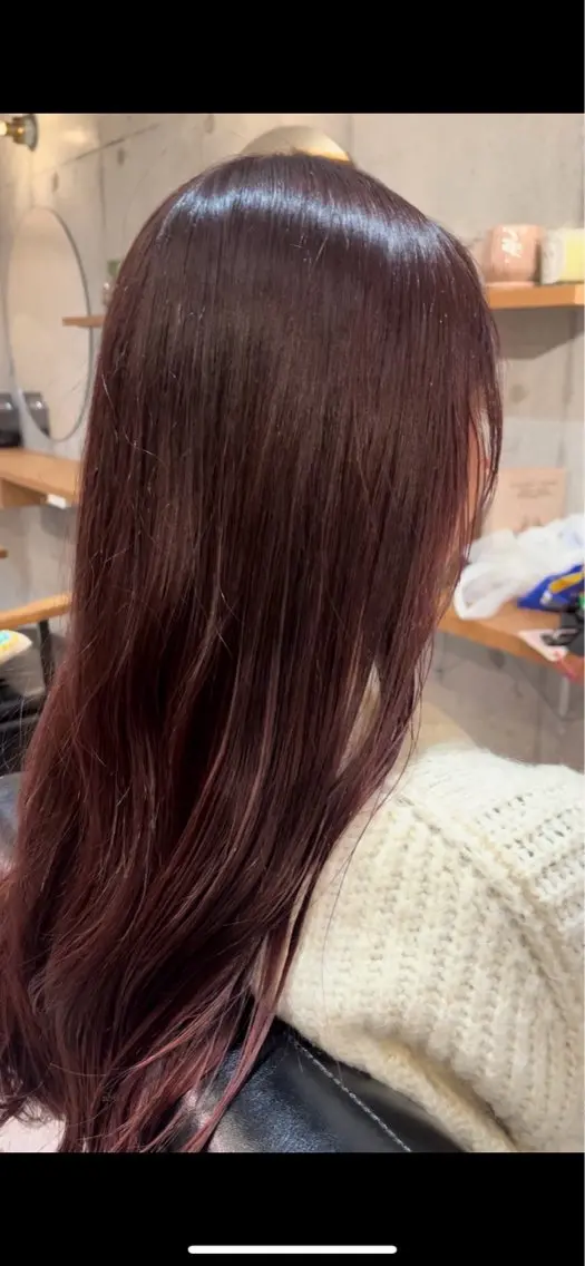 カラー ブリーチ ブリーチなしカラー ピンクカラー 田中 涼太のヘアスタイル