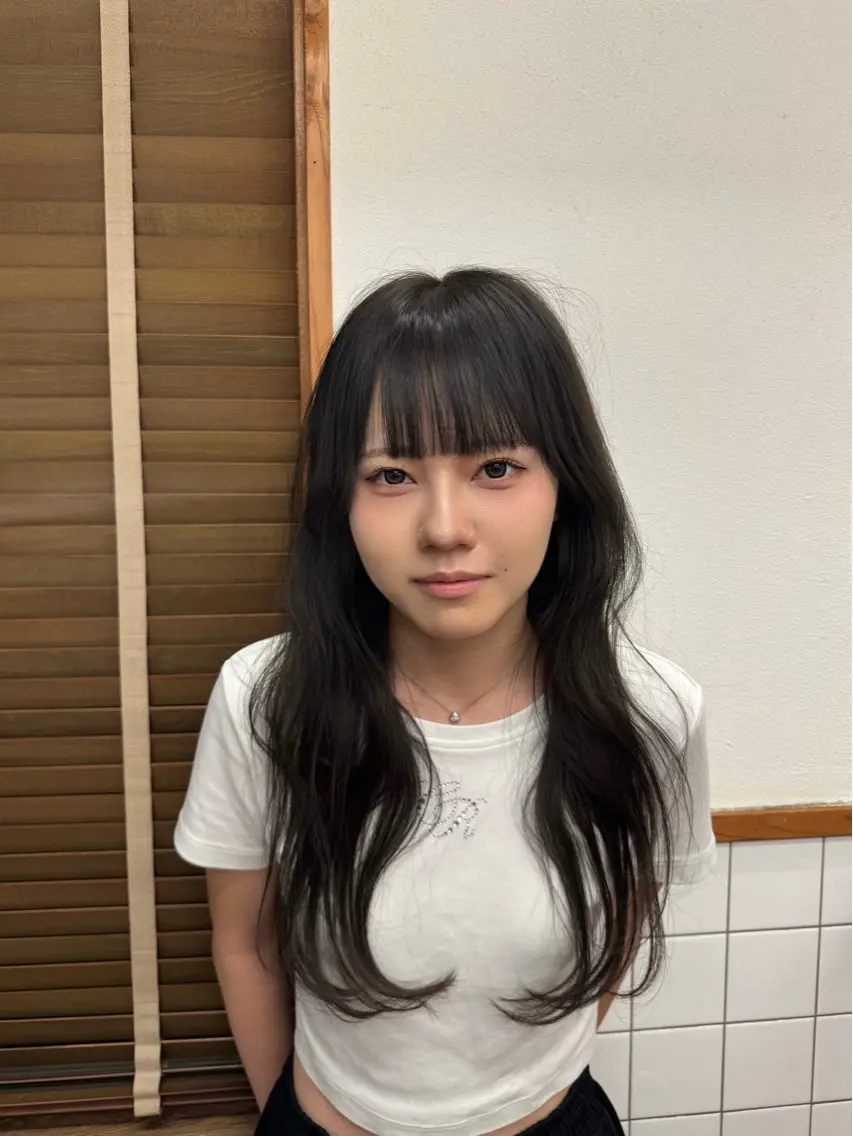 ロング カラー ヘアカラー 寺崎 匠飛のヘアスタイル
