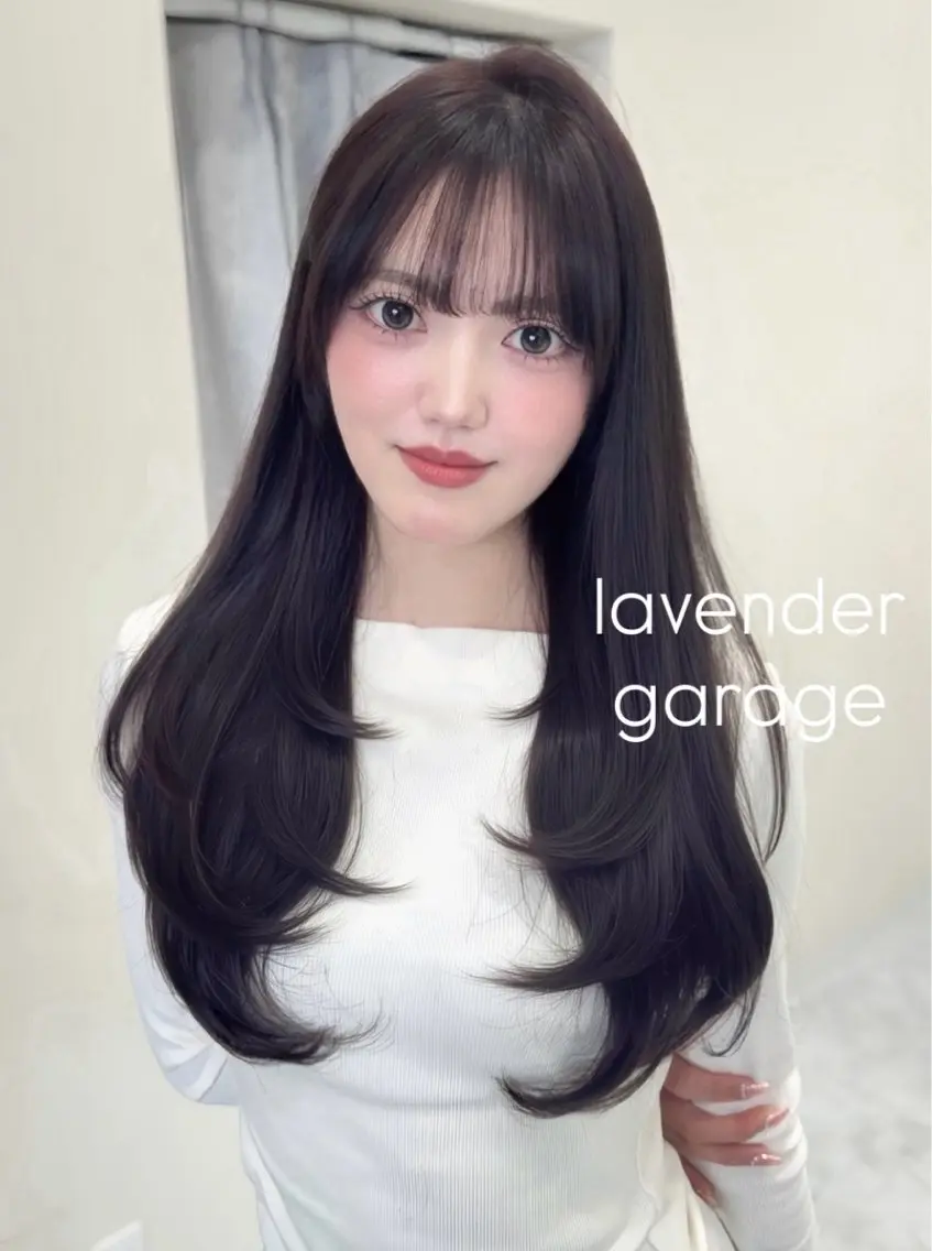 ロング カラー ヘアアレンジ 透明感カラー レイヤーカット ロング カット ヘアカラー 加藤あいり/大人 可愛いモテカラー♡のヘアスタイル