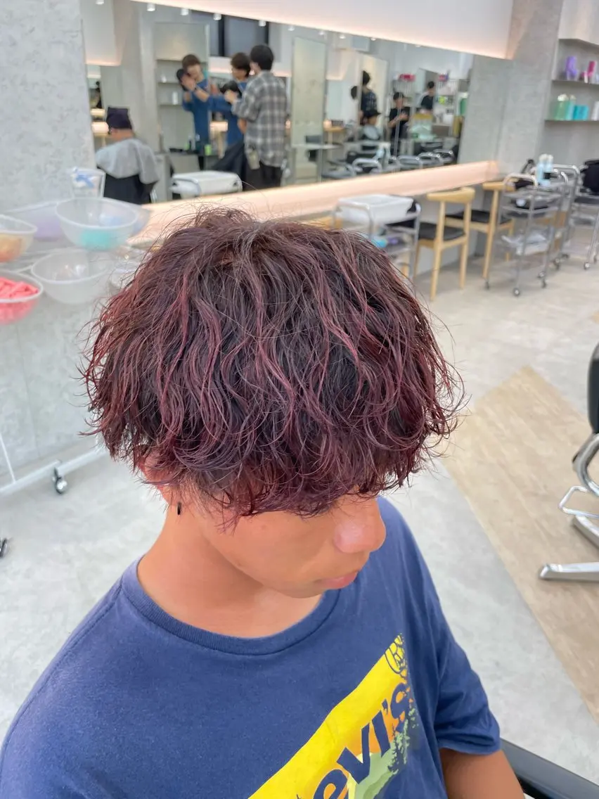 ショート パーマ メンズ カット パーマ SENTA✨メンズ パーマ✨fifth栄のヘアスタイル