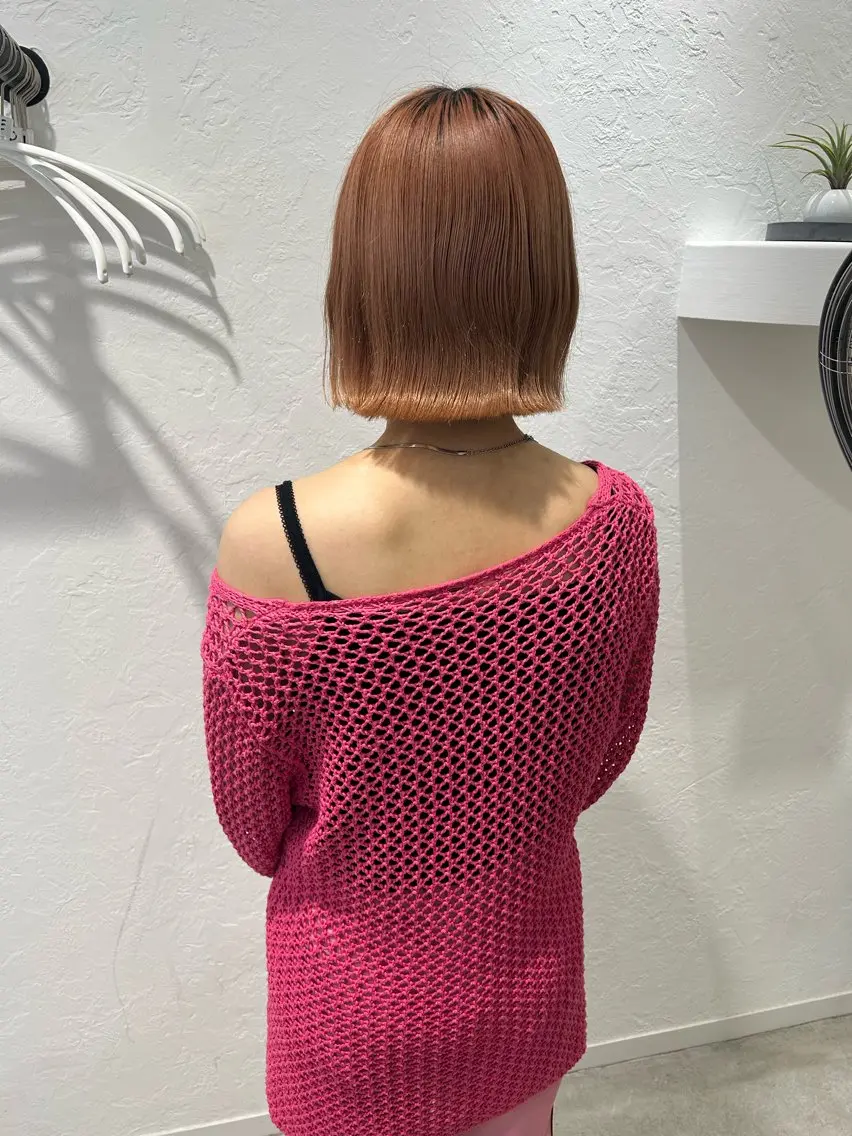 ミディアム カラー カット トリートメント ブリーチなしWカラー /レイヤー🎀マリノのヘアスタイル