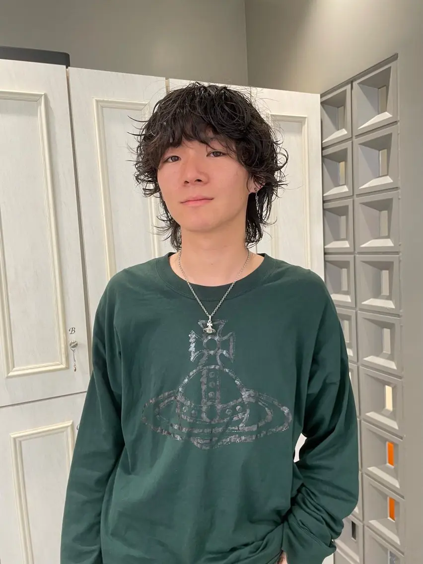 ショート パーマ メンズ メンズパーマ さと ちはるのヘアスタイル