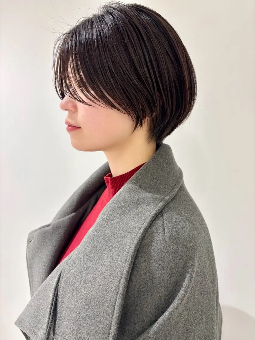 ショート カラー くびれヘア ショートヘア カット ヘアカラー トリートメント 🌿ショート🌿 パーマ🌿淳平のヘアスタイル