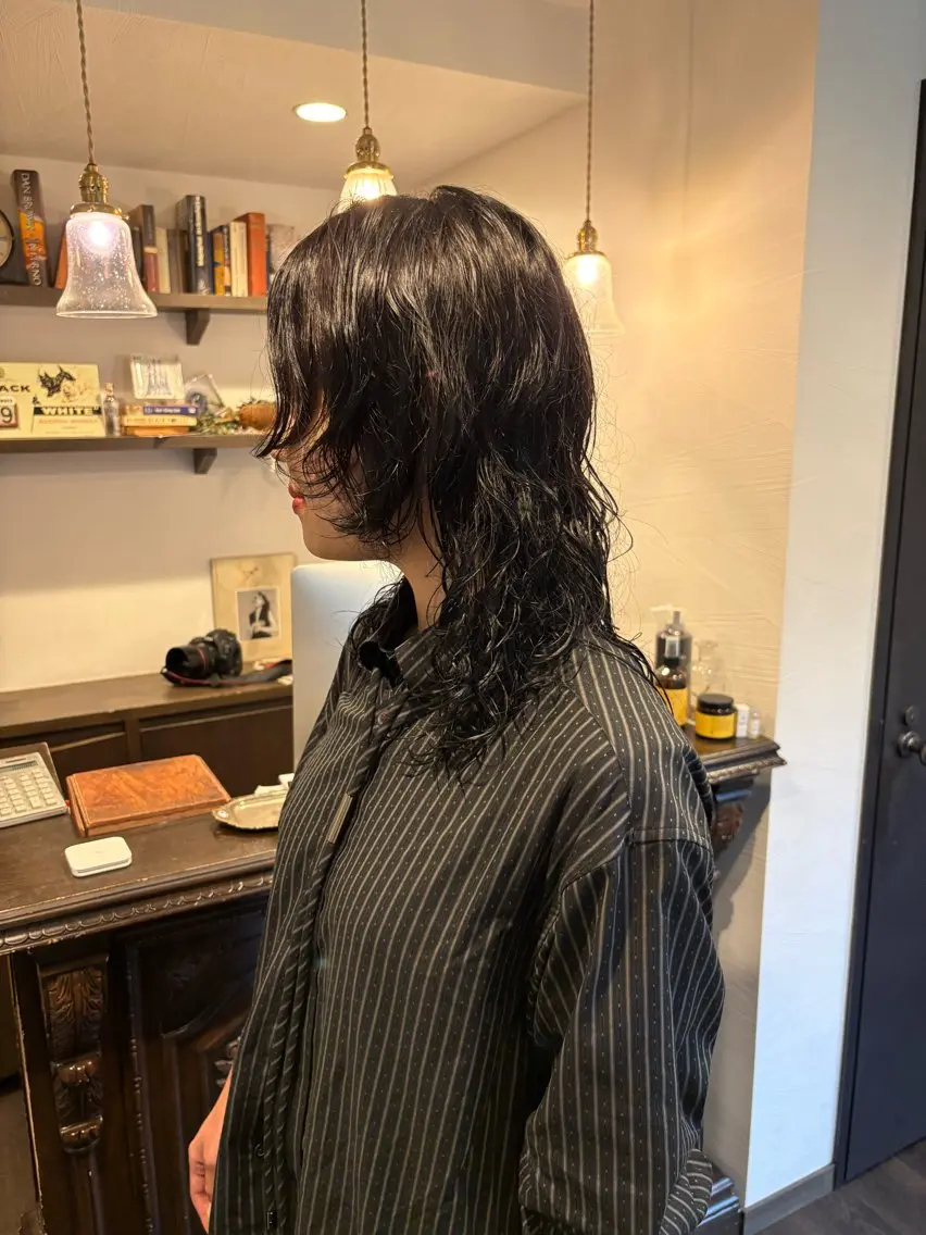 セミロング カラー パーマ カット ヘアカラー パーマ 目黒美容室/本橋 真樹のヘアスタイル