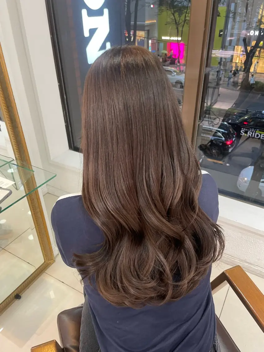 ロング カラー ヘアアレンジ 透明感カラー 髪質改善 透明感カラー ai🫧🪞のヘアスタイル