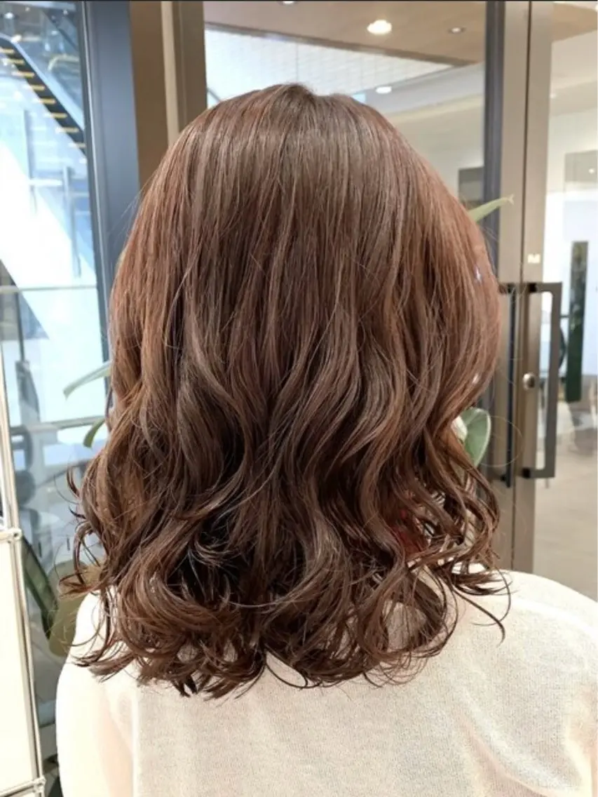 ミディアム パーマ カット パーマ 🍊大念寺 咲葵🍊のヘアスタイル