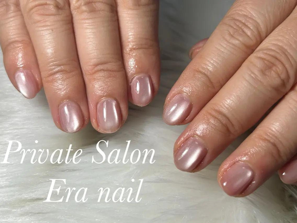 ネイル マグネットネイル マグネットワンカラー ワンカラーネイル ハンドネイル Era nailのネイルデザイン