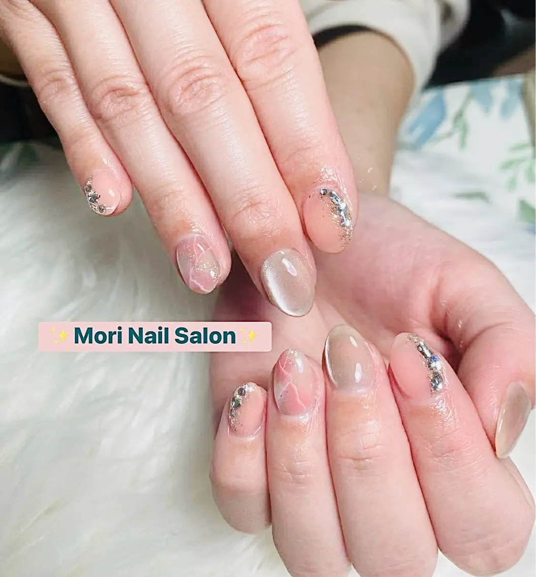 ネイル ブライダルネイル MORI ネイル SALONのネイルデザイン