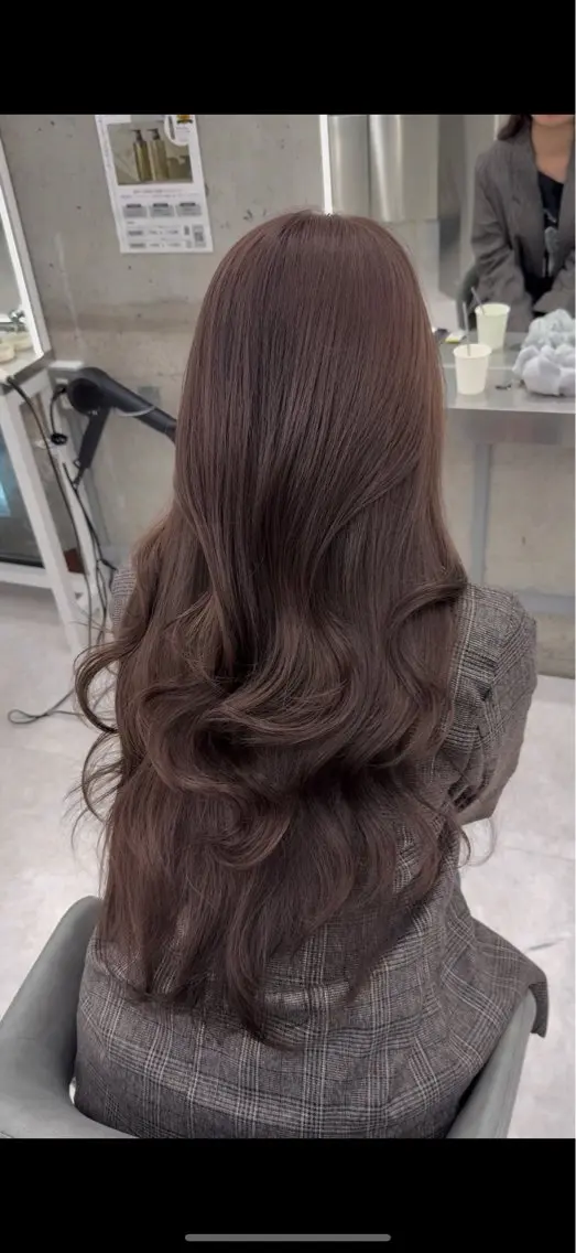 ロング カラー ブラウンカラー ココアブラウン ヘアカラー 心斎橋/ヘアカラー あきらのヘアスタイル