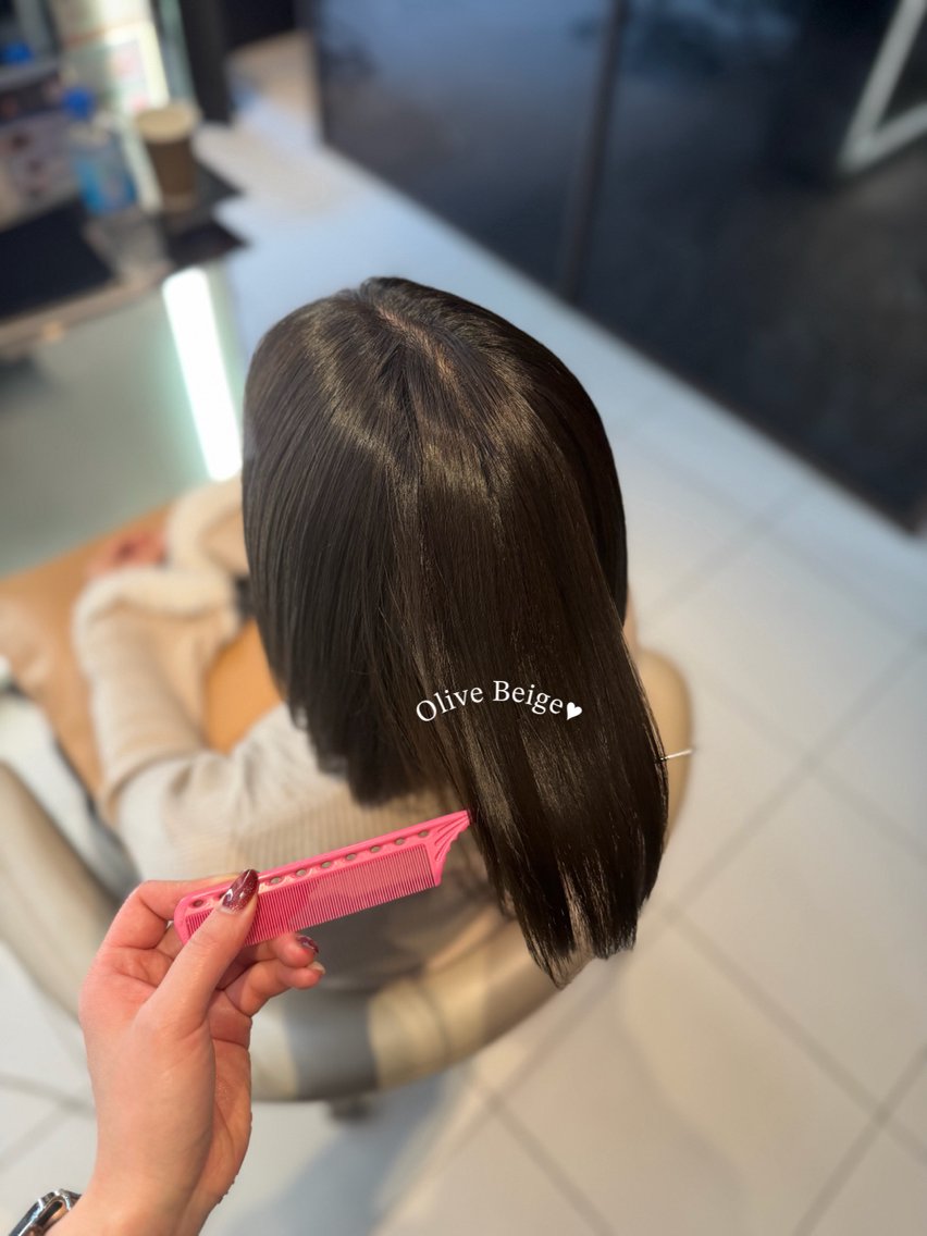 ミディアム カラー ヘアカラー トリートメント ヘッドスパ 透明感/アレンジ /みなみ/銀座🤍のヘアスタイル