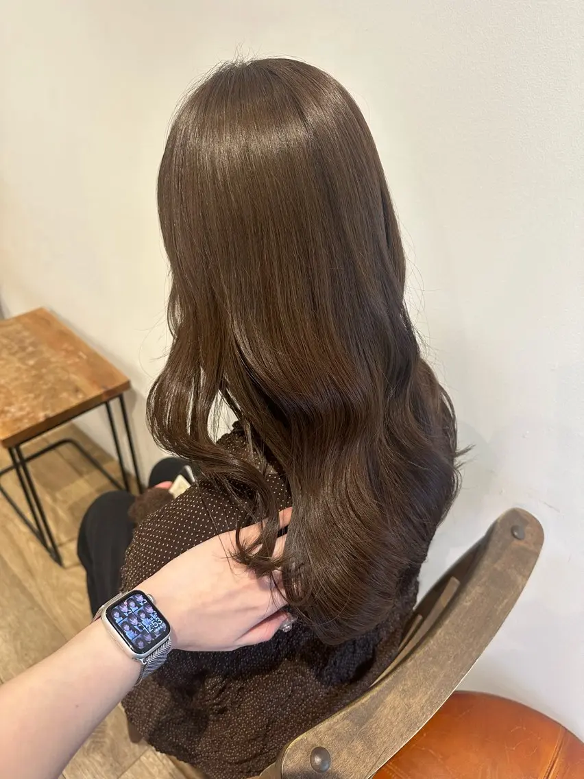 ロング カラー ヘアアレンジ カット ヘアカラー トリートメント Himawari♡ 柔らかいカラーのヘアスタイル