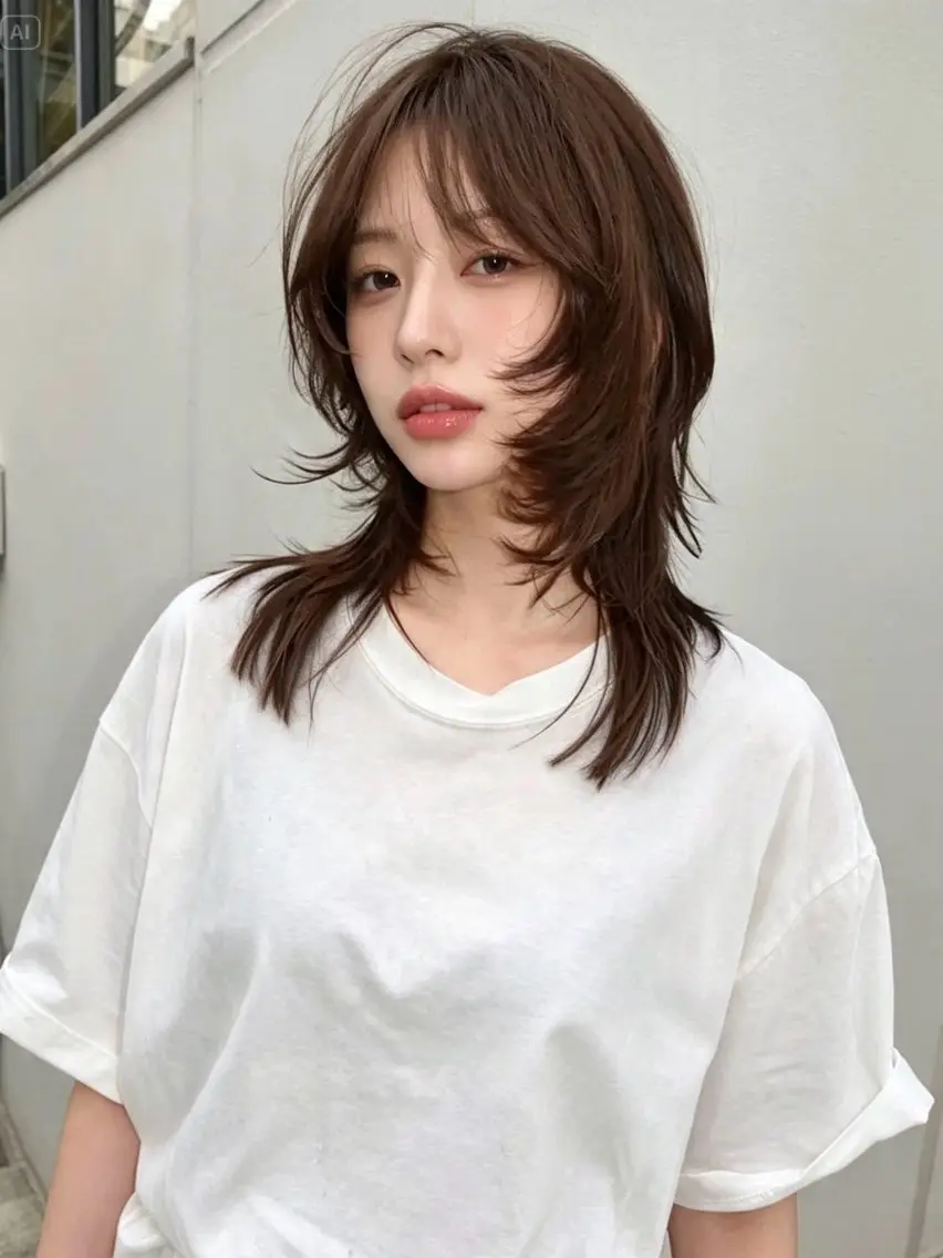 ロング カラー ロングレイヤー アディクシーカラー 透明感カラー くびれヘア 顔まわりレイヤー カット ヘアカラー トリートメント 韓国レイヤーカット 🫧大阪梅田レイヤーのヘアスタイル