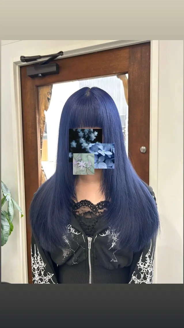 ロング カラー ヘアカラー 木藤 優杏のヘアスタイル
