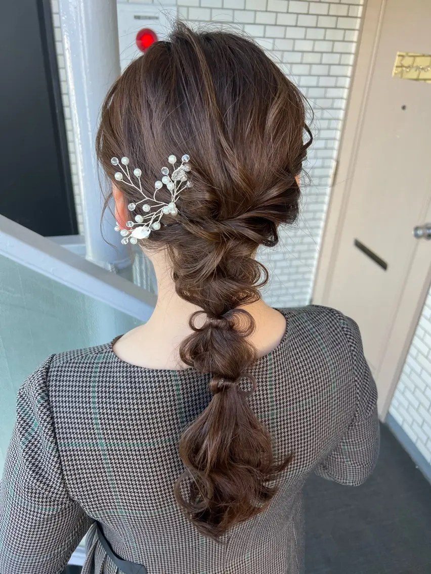 ヘアアレンジ ヘアセット 大人可愛いヘアメイク 💋🧚♀️しずかのヘアスタイル
