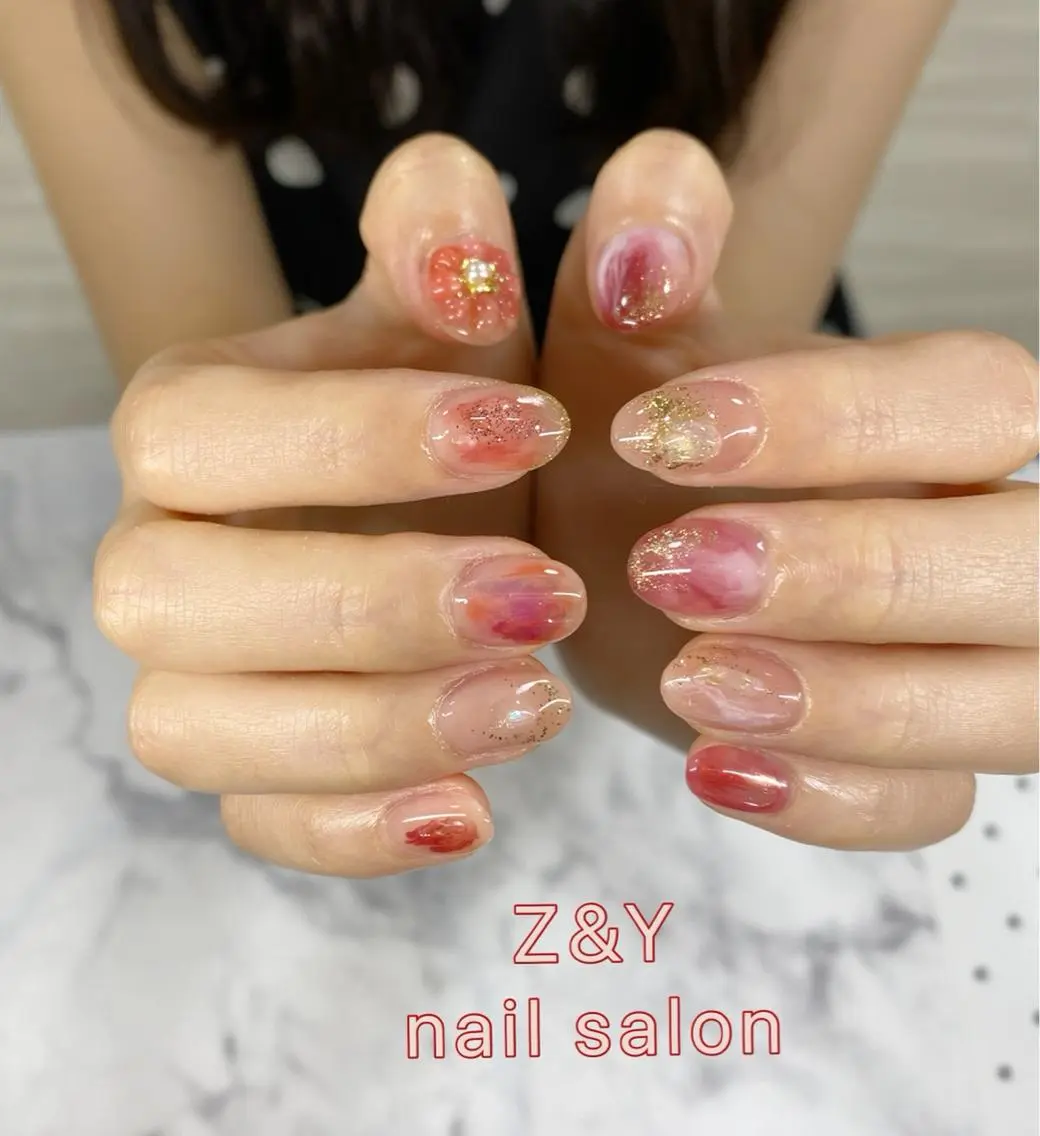 ネイル ニュアンスネイル ハンドネイル Z&Y nail salonのネイルデザイン