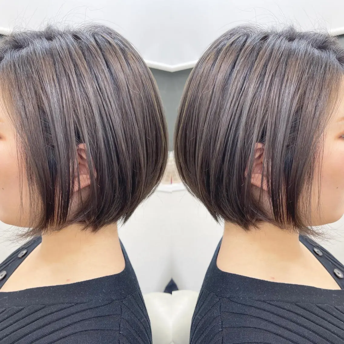 ショート ショートボブ ボブ ショートヘア カット ヘアカラー トリートメント H (エイチ) 烏丸御池店のヘアスタイル