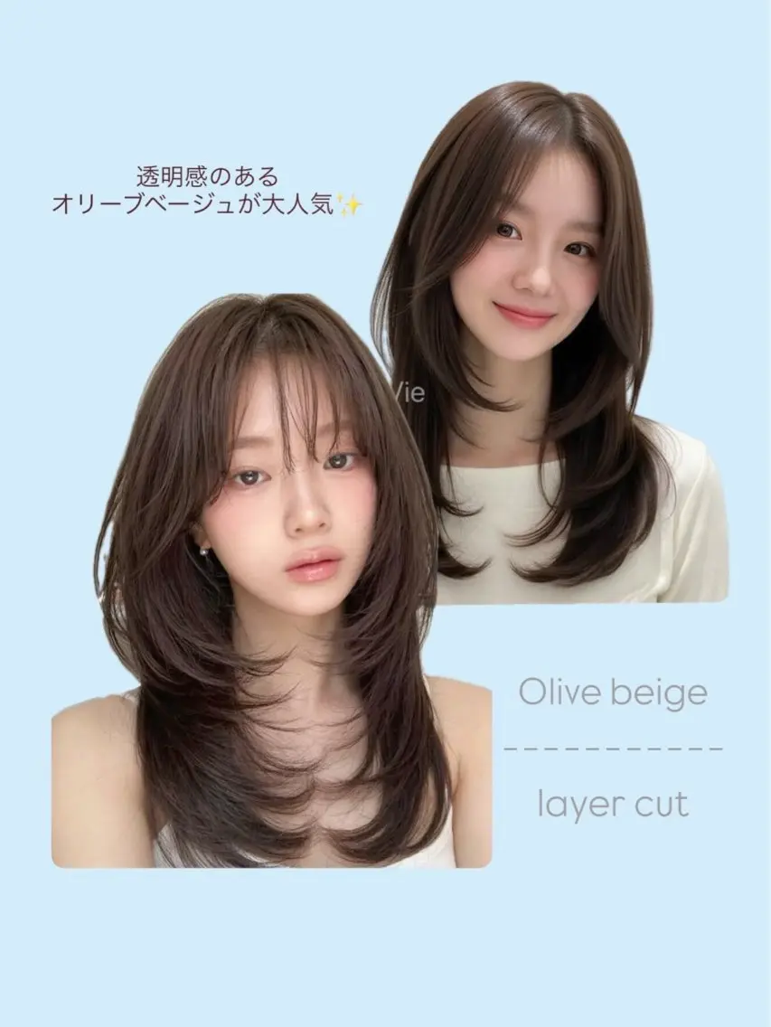 ミディアム 韓国レイヤー/ボブ ❣️manamiのヘアスタイル