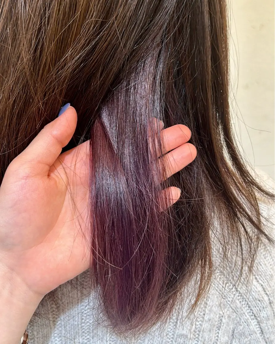 ミディアム カラー インナーカラー ヘアカラー トリートメント 河野穂香 /パーマモデル募集中のヘアスタイル