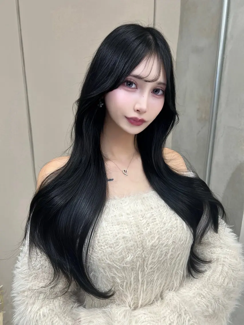 ロング 縮毛矯正 トリートメント カット ヘアカラー トリートメント 🫧髪質改善 講師🫧🍎幹細胞のヘアスタイル