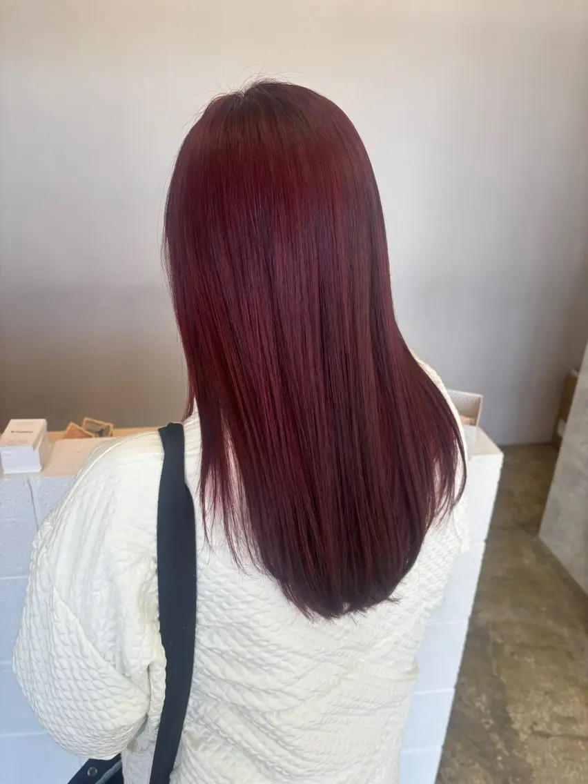 カラー ヘアカラー ヤマグチ ユキナのヘアスタイル