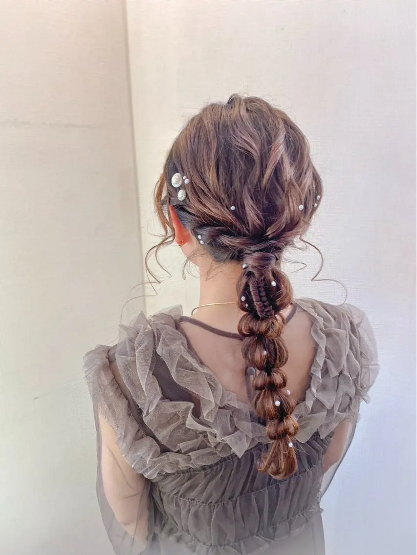 ヘアアレンジ ヘアセット hair make もりした　ゆうのヘアスタイル
