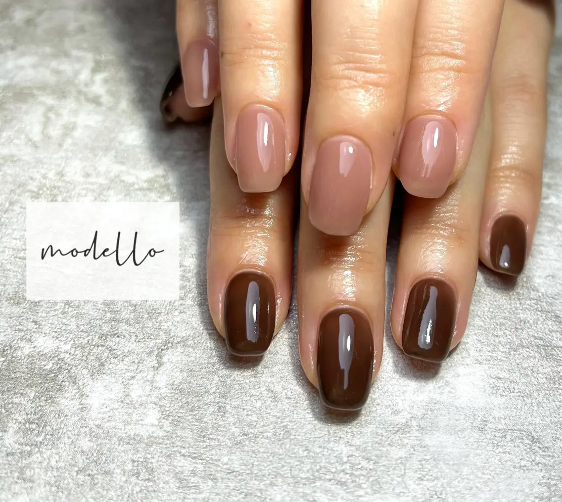 ネイル ワンカラーネイル ハンドネイル modello tsugumiのネイルデザイン