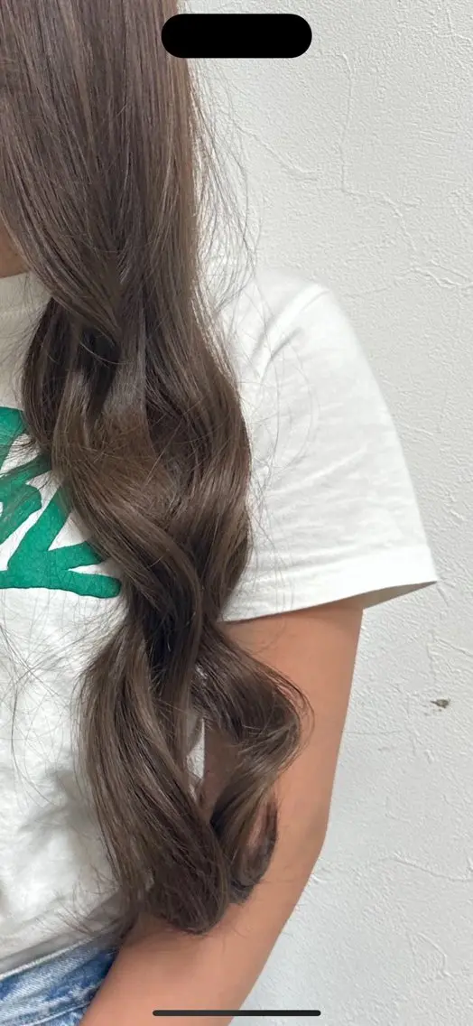ロング カラー ヘアアレンジ エクステ ロング ヘアカラー エクステ NANOHA エクステ・ヘアセットのヘアスタイル