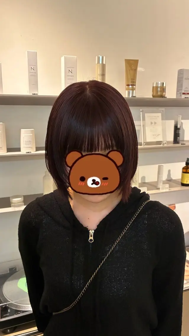 ショート カラー ヘアカラー nanami🏷🤎 ベージュのヘアスタイル