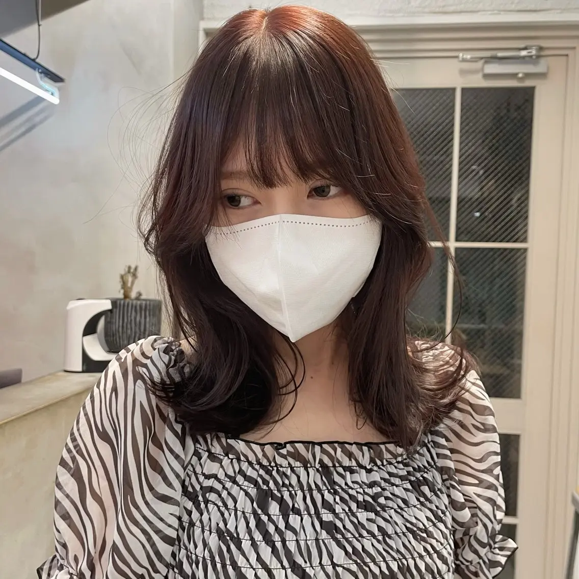 ミディアム 盛れる透明感カラー・ momokaのヘアスタイル