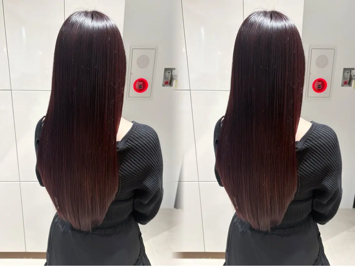 ロング ヘアカラー 縮毛矯正 トリートメント 縮毛矯正/髪質改善/ HARUのヘアスタイル
